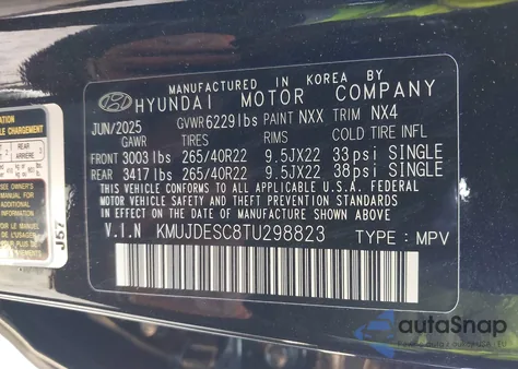 2026 Genesis Gv80 Coupe 3.5T E-Sc Prestige Black Awd from USA, damaged, VIN KMUJDESC8TU298823